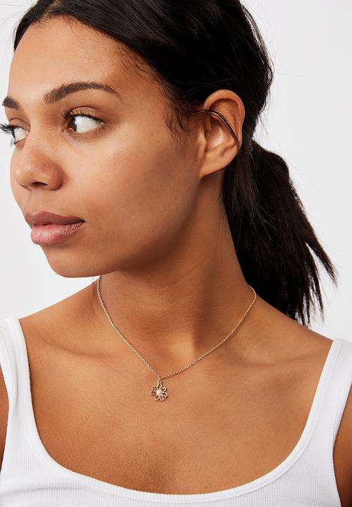 Rubi - Holiday pendant necklace - gold 