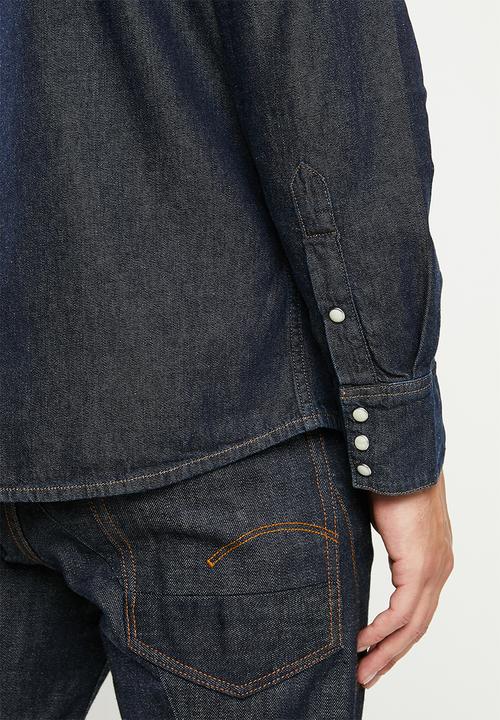 Wrangler - Denim regular fit  shirt - dark wash