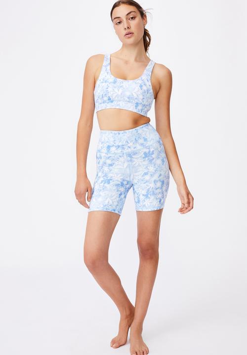 Cotton On - Cutout back crop - brushed bouquet baby blue