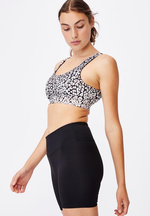 Cotton On - Cutout back crop - wild thing black