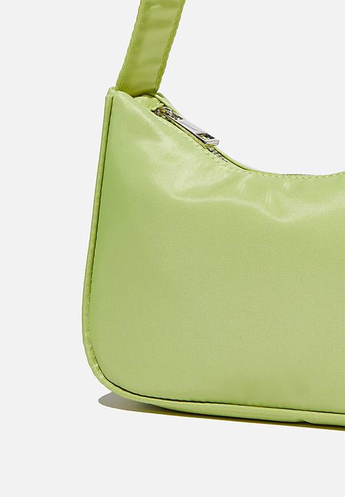 Rubi - Nylon underarm bag - fresh lime