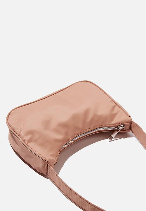 Rubi - Nylon underarm bag - latte