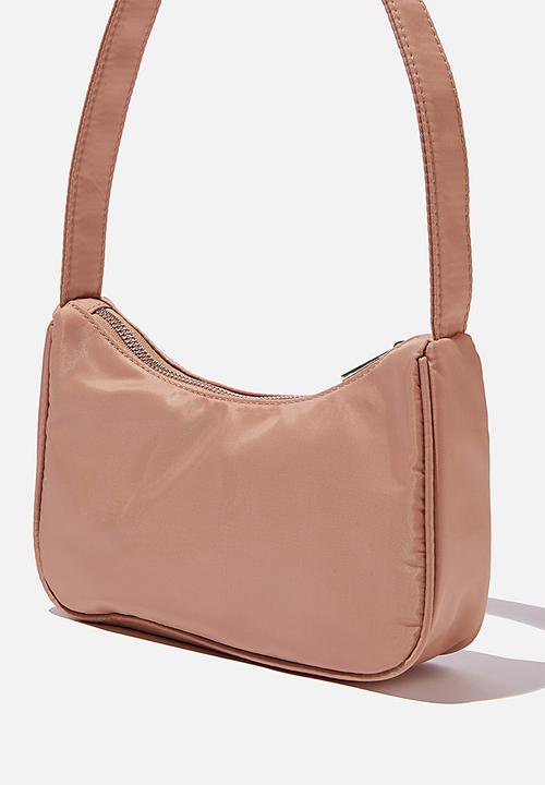 Rubi - Nylon underarm bag - latte
