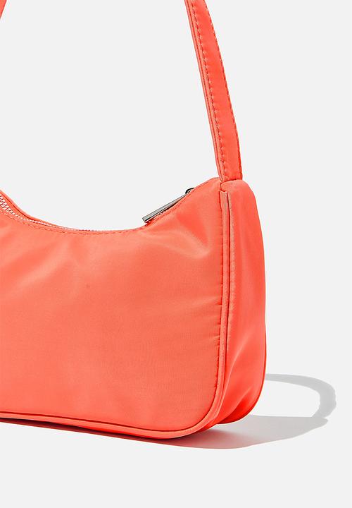Rubi - Nylon underarm bag - pink grapefruit