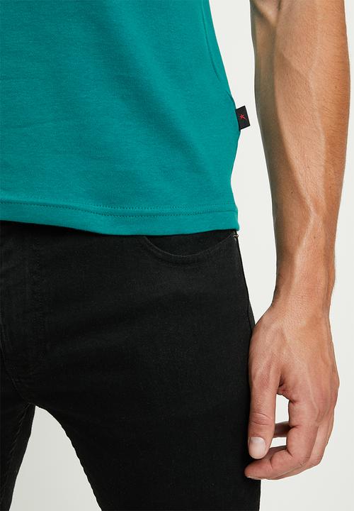 SOVIET - Bolt s20 short sleeve muscle fit T-shirt - light teal