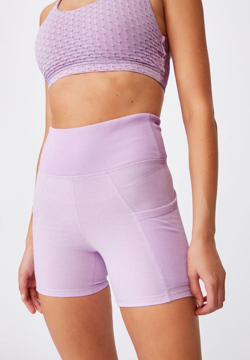 Cotton On - Lifestyle so soft highwaisted shortie short - blossom marle