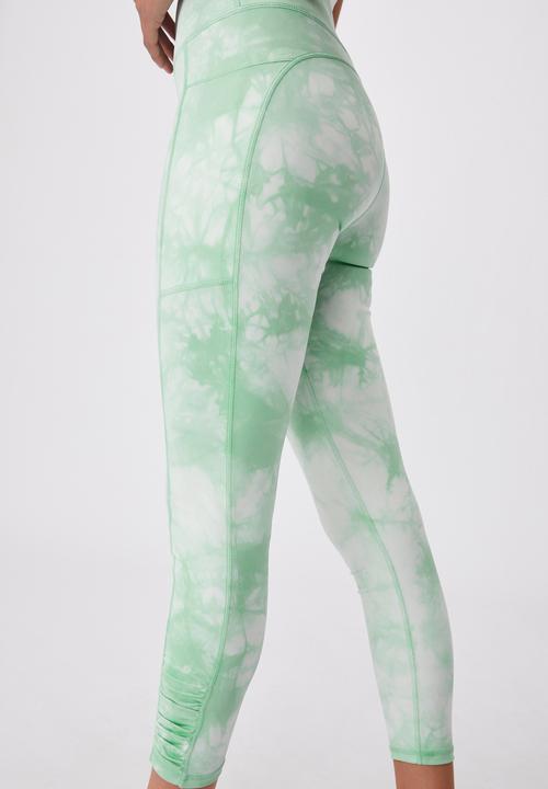 Cotton On - Love you a latte 7/8 active tight - mint chip tie dye