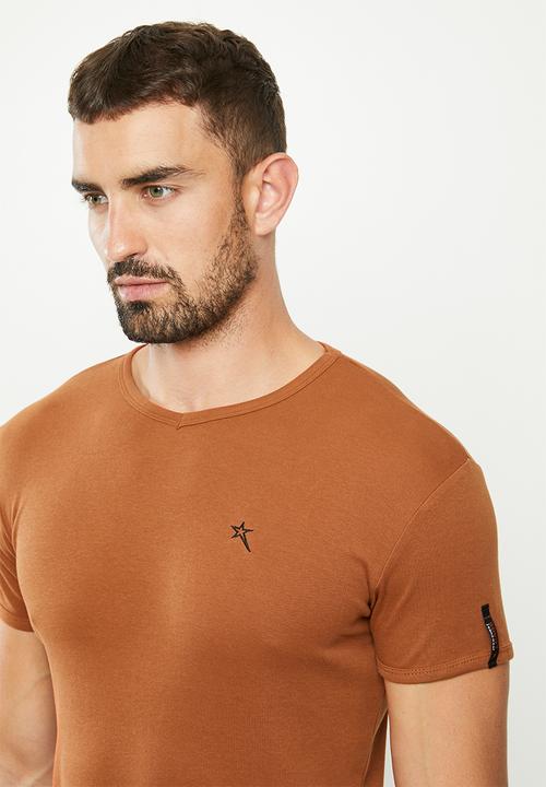 SOVIET - Bolt s20 short sleeve muscle fit T-shirt - burnt brick