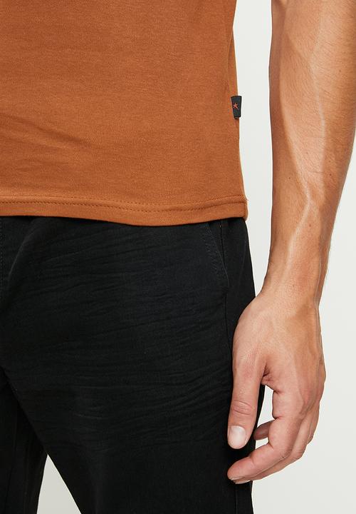 SOVIET - Bolt s20 short sleeve muscle fit T-shirt - burnt brick