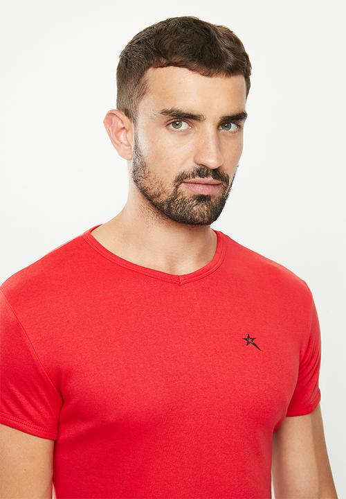 SOVIET - Bolt s20 short sleeve muscle fit T-shirt - red