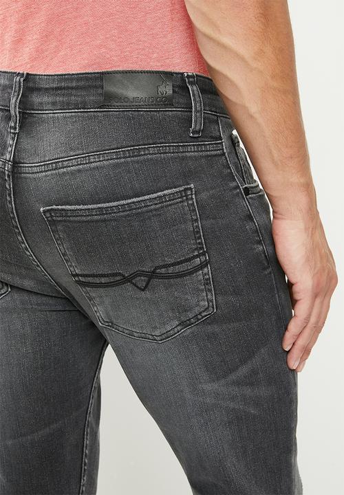 POLO - Pjc rome slim leg denim - mid grey