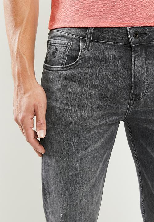 POLO - Pjc rome slim leg denim - mid grey