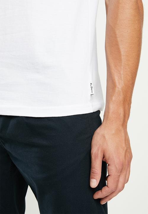 Ben Sherman - Bs chest logo tee - white