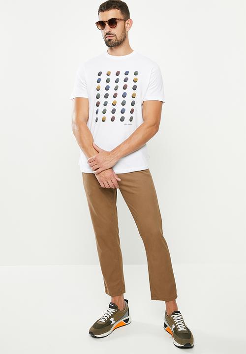 Ben Sherman - Dots tee - white