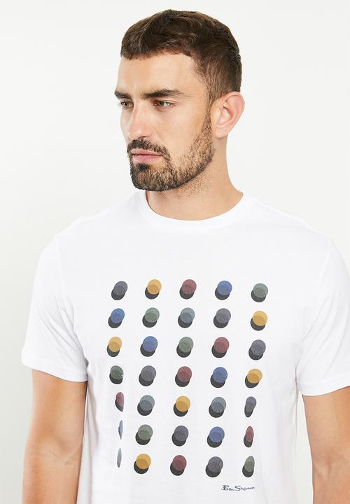 Ben Sherman - Dots tee - white
