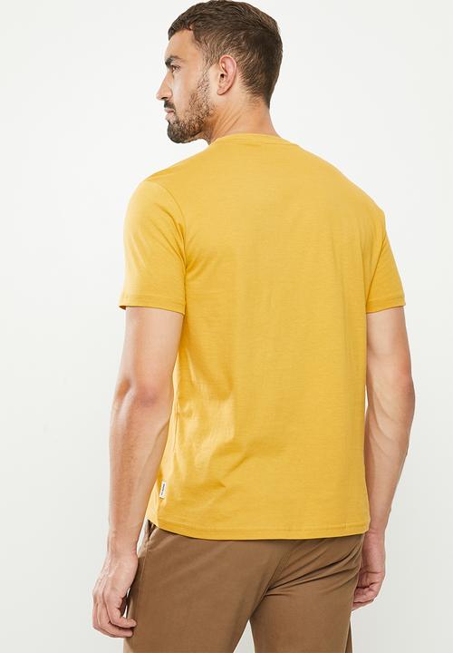 Ben Sherman - Squares slogan tee - dijon