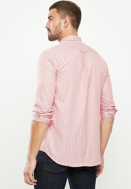 Ben Sherman - Mid check ls shirt - red