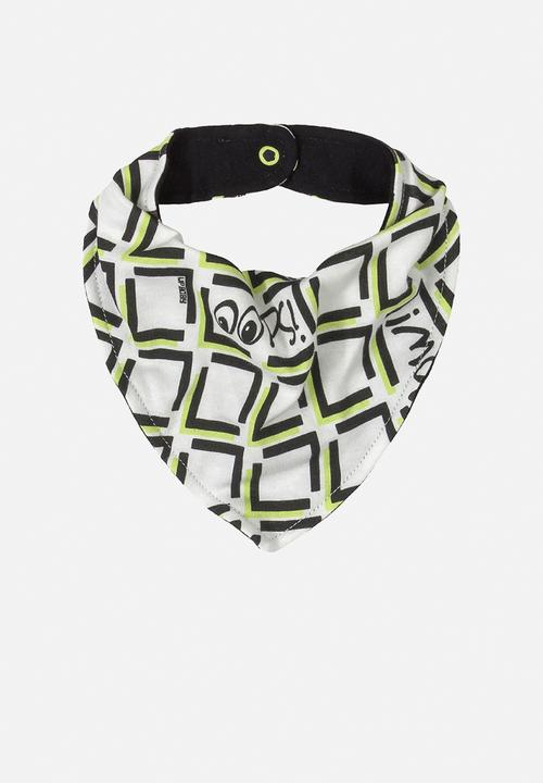 UP Baby - Boys bodysuit, pants & bib set - black & white