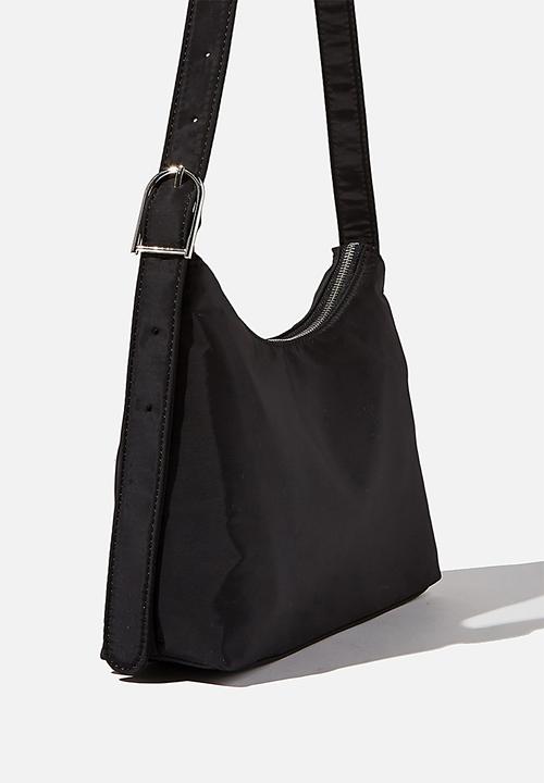 Rubi - Britt buckle slouch bag - black