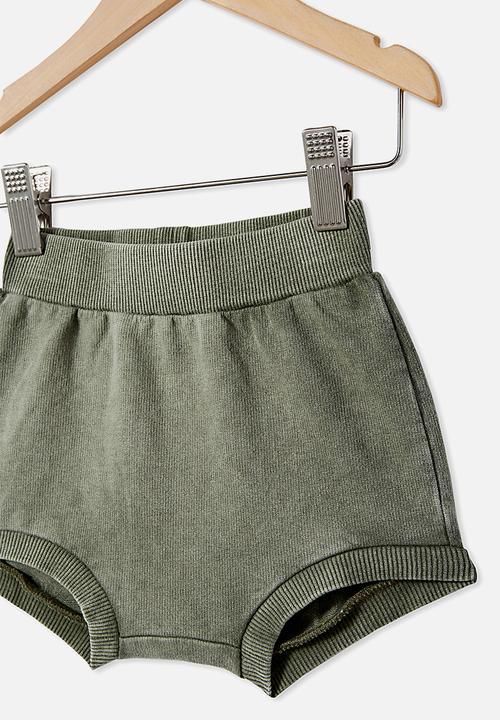 Cotton On - Hugo shorties - beetle green wash