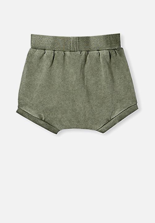 Cotton On - Hugo shorties - beetle green wash