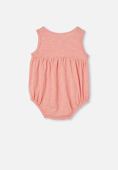 Cotton On - Craigelina singlet bubbysuit - pink