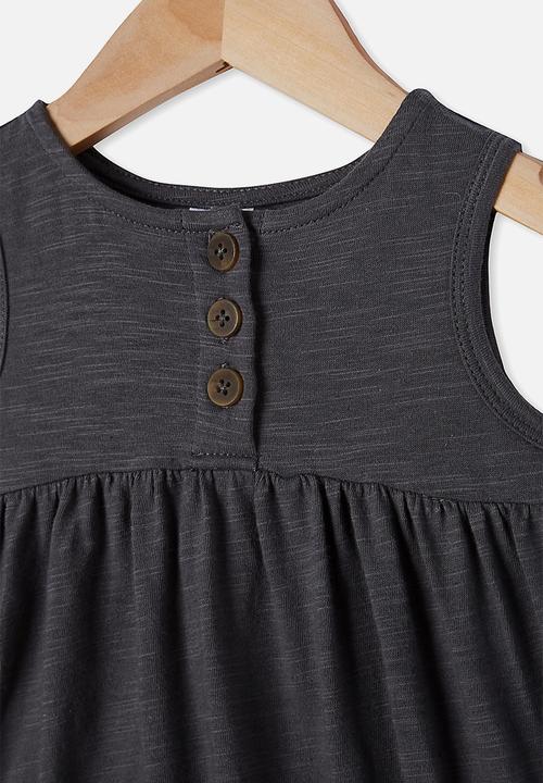 Cotton On - Craigelina singlet bubbysuit - rabbit grey
