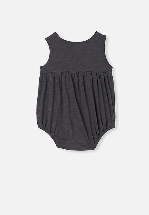 Cotton On - Craigelina singlet bubbysuit - rabbit grey