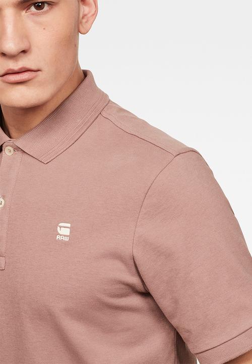 G-STAR - Dunda slim short sleeves polo - berry