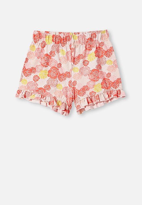 Cotton On - Stacey short sleeve flutter pyjama set - pink