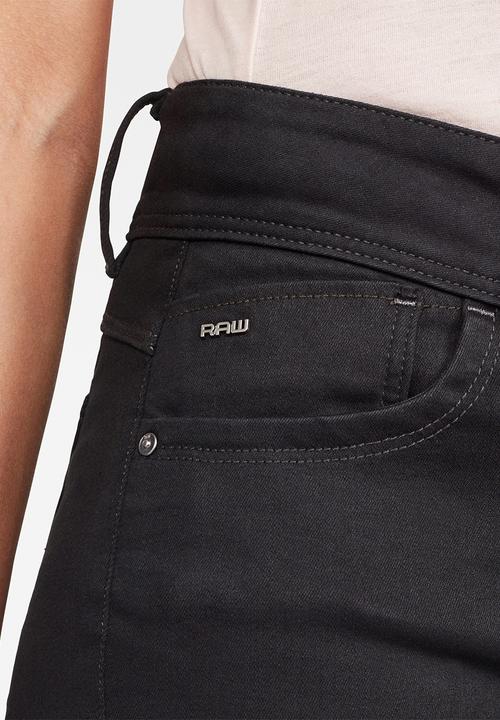 G-STAR - Lynn mid super skinny - pitch black