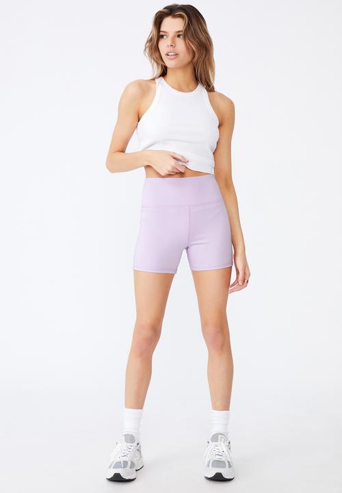Factorie - Cheeky elevated high waisted bike short - lilac
