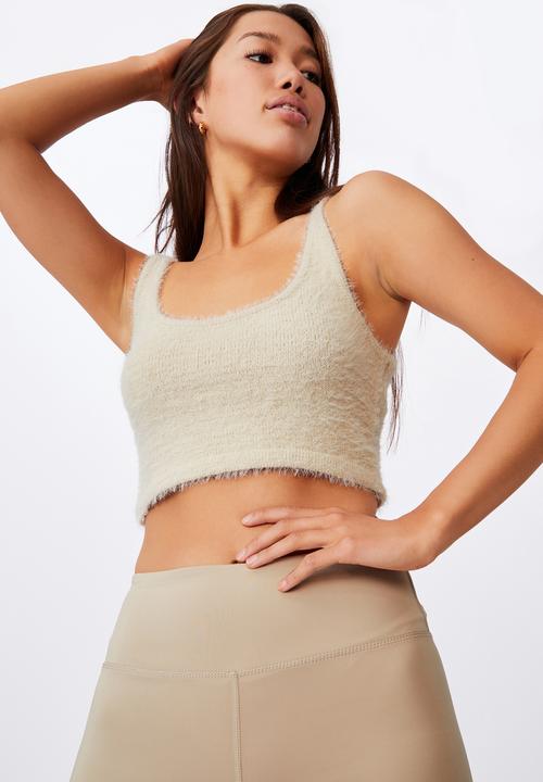 Factorie - Fluffy knit tank - fog