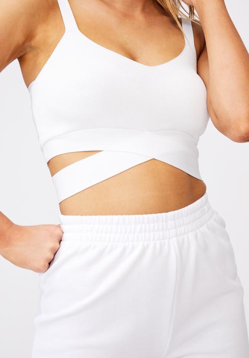 Factorie - Crossover hem tank - white