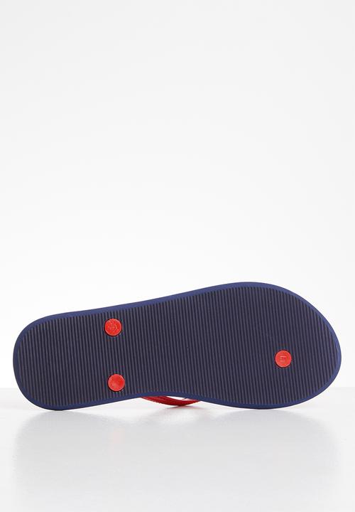 POLO - Emily chevron flip flop - red