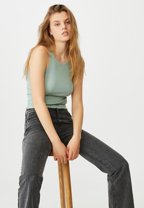 Cotton On - The turn back tank - lush green
