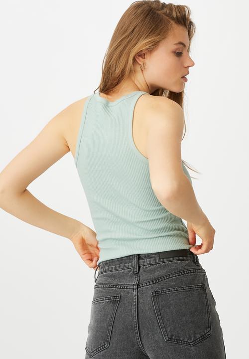 Cotton On - The turn back tank - lush green