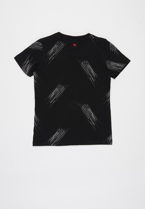 SOVIET - Crew neck fashion print tee - black