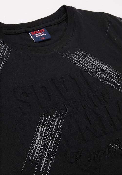 SOVIET - Crew neck fashion print tee - black