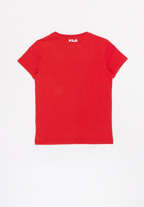 FILA - Mono deckle tee - red