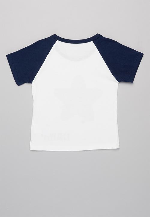 Pop Candy - Boys star tee - white & navy