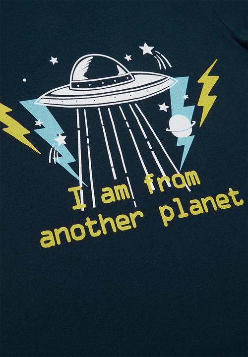 Pop Candy - Boys space tee - navy