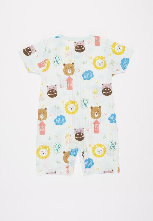 Pop Candy - Boys animal romper - multi