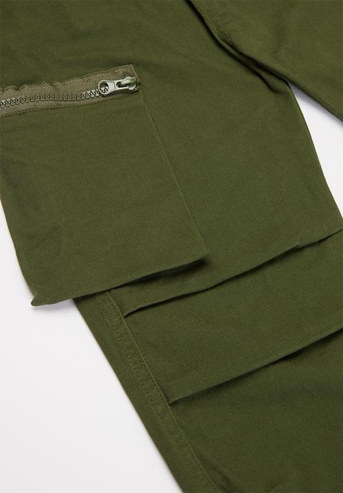 Pop Candy - Boys cuff pants - khaki