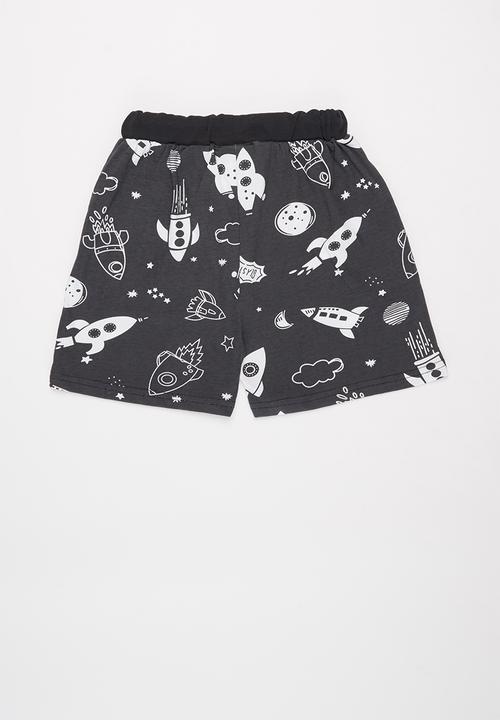 Pop Candy - Boys rocket shorts - black