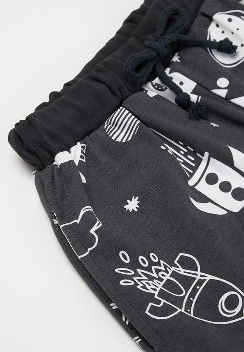 Pop Candy - Boys rocket shorts - black