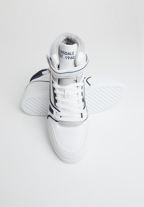 Lonsdale - Ld original lv high sneaker - white & navy