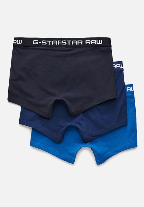 G-STAR - Classic trunk 3 pack - blue/navy/black