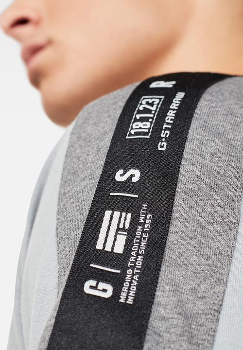 G-STAR - Sport tape logo tee - grey