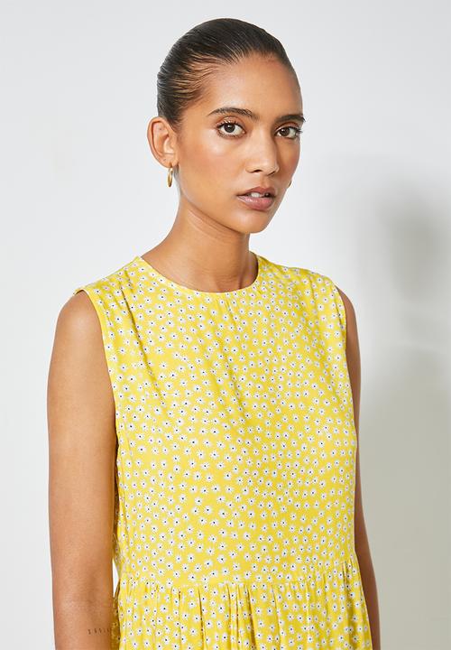 Superbalist - Sleeveless tiered dress - yellow